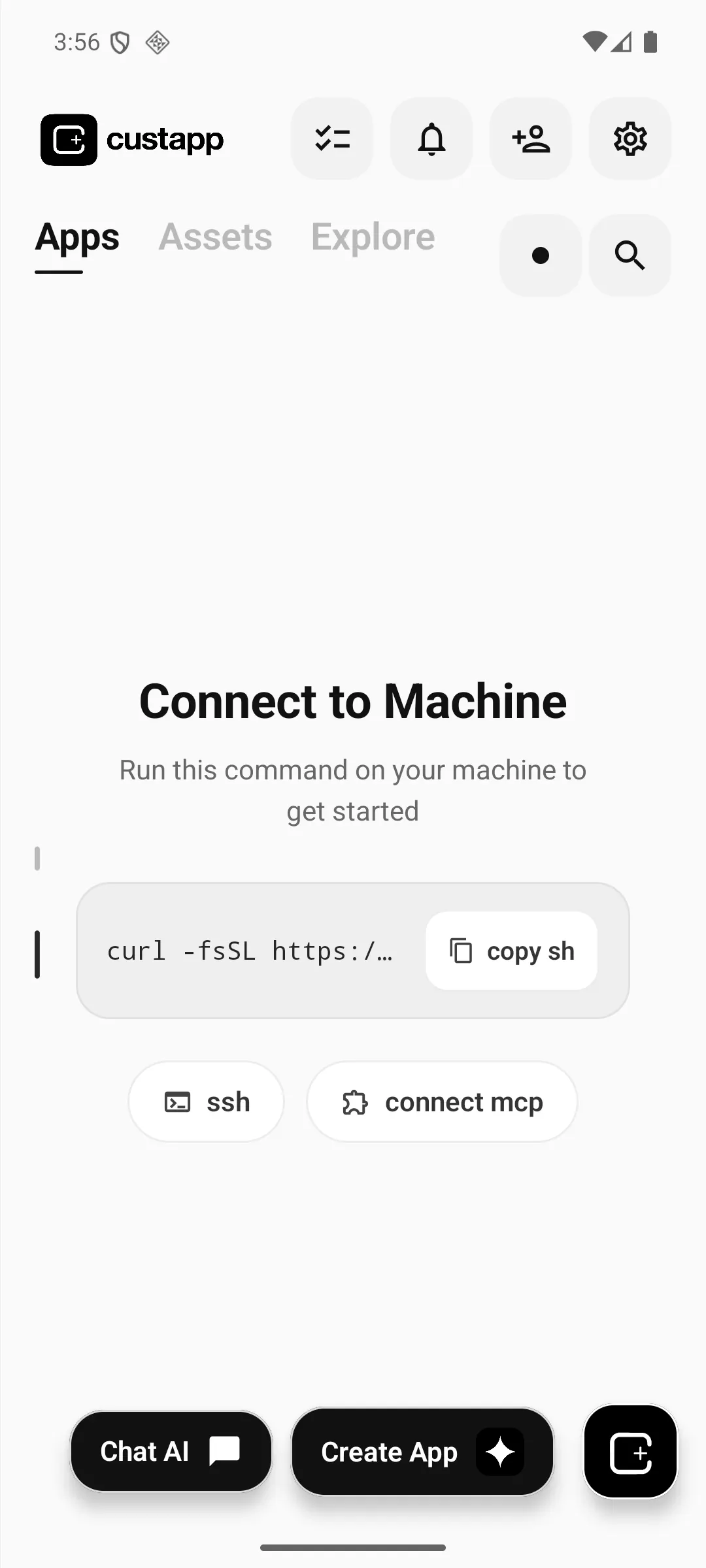 Creating an app with Custapp AI
